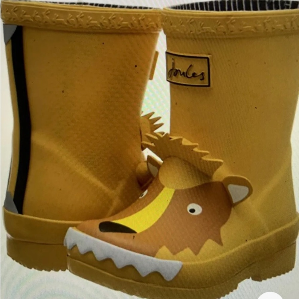 Joules kids rain boots new size 7